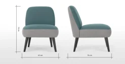 Butaca Kada – Azul Helado