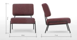 Butaca Knox – Guindo