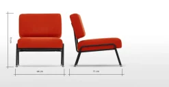 Butaca Knox – Naranja Retro