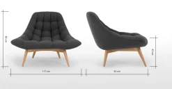 Butaca Kolton – Gris Pizarroso