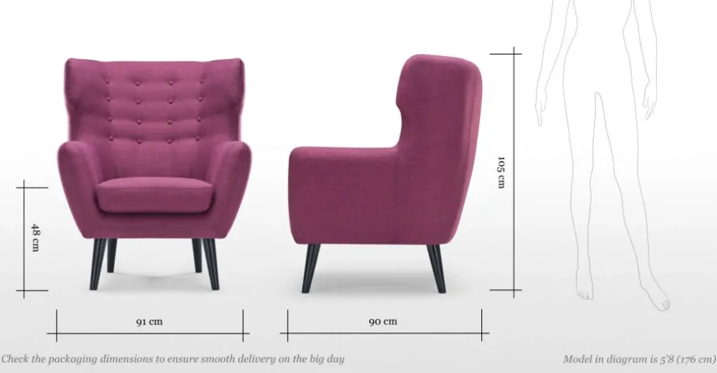 Butaca Kubrick – Ciruela