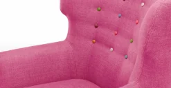 Butaca Kubrick – Rosa Chicle Con Botones de Colores
