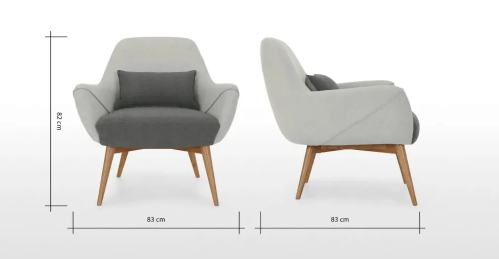 Butaca Lule – Gris Marga Granizo