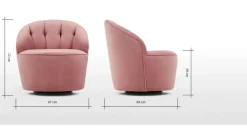 Butaca Margot – Rosa Envejecido