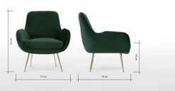 Butaca Moby – Verde Pino