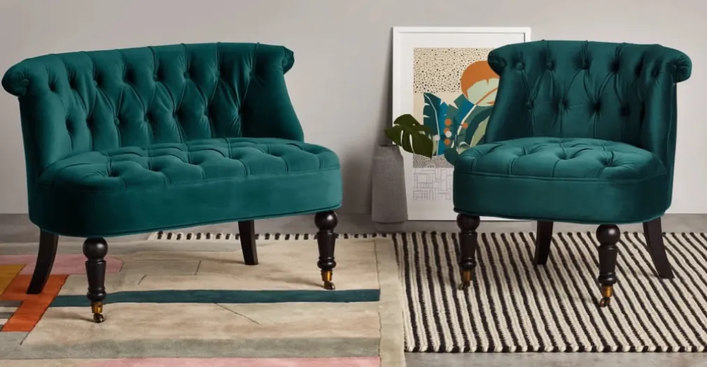 Butaca para 2 Bouji – Azul Espuma de Mar