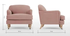 Butaca Pequeño Orson – Rosa Vintage