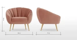 Butaca Primrose – Rosa