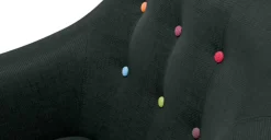 Butaca Ritchie – Gris Antracita Con Botones de Colores