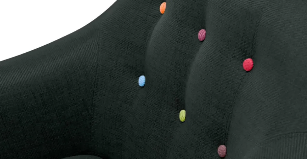 Butaca Ritchie – Gris Antracita Con Botones de Colores