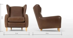 Butaca Rubens – Marrón Cuba