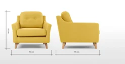 Butaca Rufus – Amarillo Mostaza