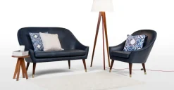 Butaca Seattle – Cuero Azul Oxford