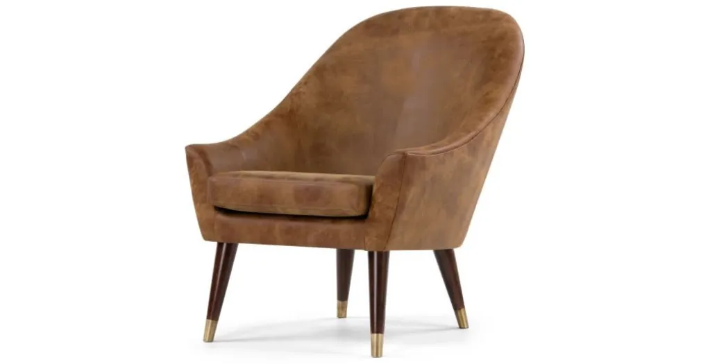 Butaca Seattle – Cuero Canela Claro