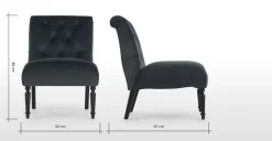 Butaca Slipper – Gris Medianoche