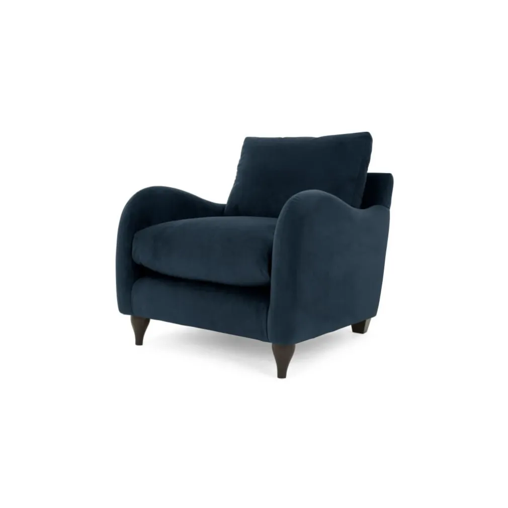 Butaca Sofía – Afelpado Índigo