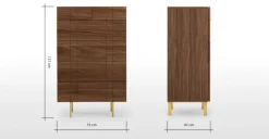 Cómoda Alta Keaton – Nogal