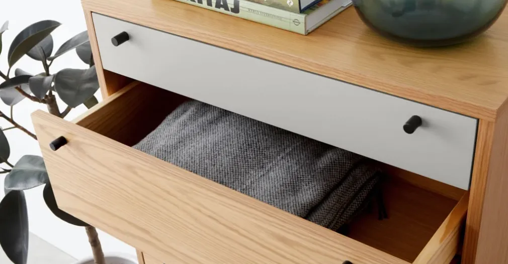 Cómoda Alta Multi Campton – Roble & Gris