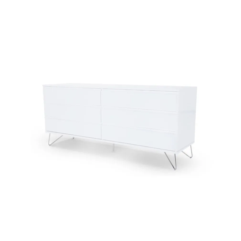 Cómoda Ancha Elona – Blanco Brillante