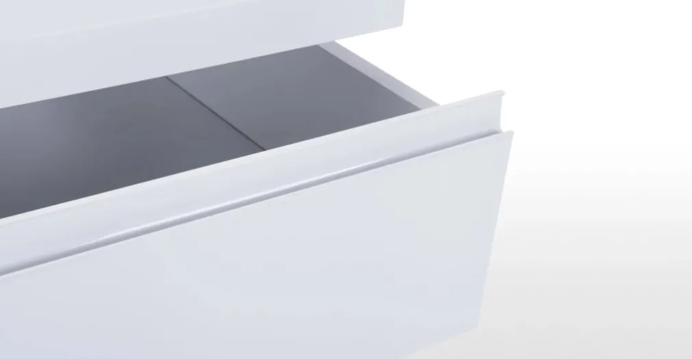 Cómoda Ancha Elona – Blanco Brillante