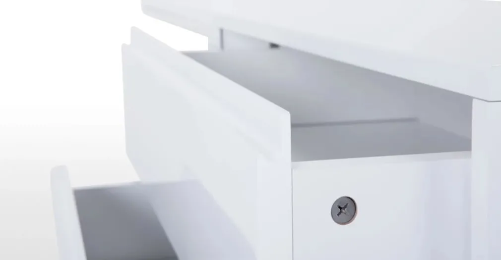 Cómoda Ancha Elona – Blanco Brillante