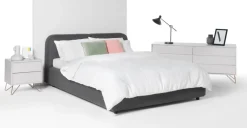 Cómoda Ancha Elona – Gris y Cobre