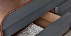 Cómoda Ancha Esme – Fresno Oscuro y Gris