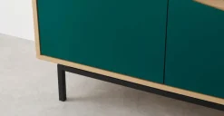 Cómoda Ancha Louis – Roble y Verde