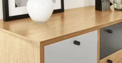 Cómoda Campton – Roble y Gris