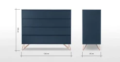 Cómoda Elona – Azul Oscuro