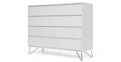 Cómoda Elona – Gris y Cobre