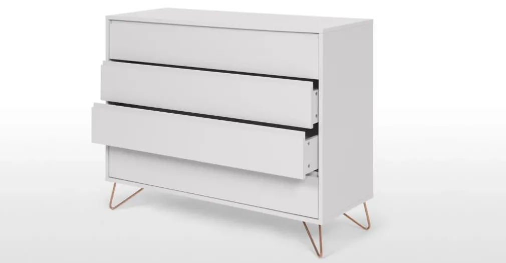 Cómoda Elona – Gris y Cobre