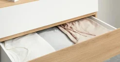 Cómoda Hopkins – Efecto Roble y Blanco