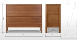 Cómoda Ledger – Fresno Oscuro