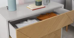 Cómoda Mera – Roble y Gris