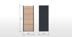 Cómoda Stu – Efecto Roble y Azul Océano