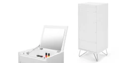 Cómoda Tocador Elona – Blanco Brillante
