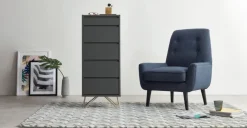 Cómoda Tocador Elona – Gris Carbón