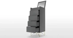 Cómoda Tocador Elona – Gris Carbón