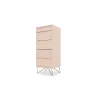 Cómoda Tocador Elona – Rosa Empolvado