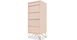 Cómoda Tocador Elona – Rosa Empolvado