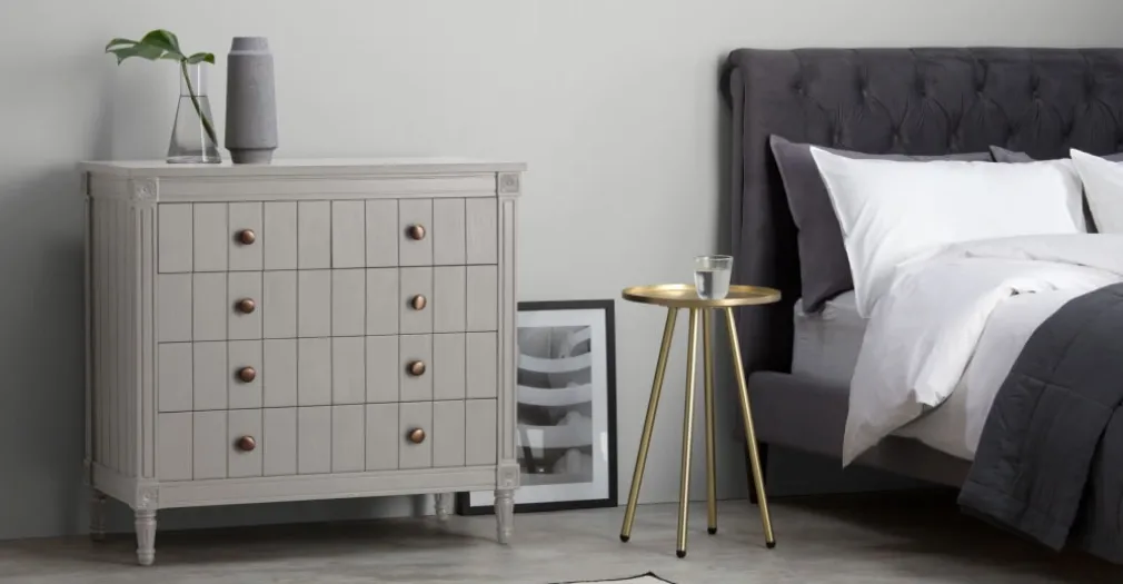 Cómoda Vintage bourbon – Gris