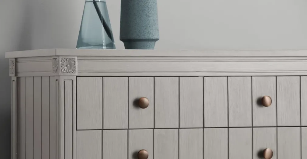 Cómoda Vintage bourbon – Gris