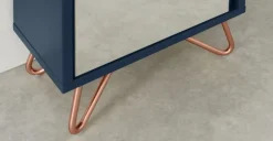 Columna para baño Elona – Azul oscuro y cobre