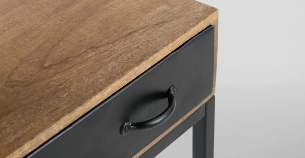 Consola Lomond – Madera de mango y negro