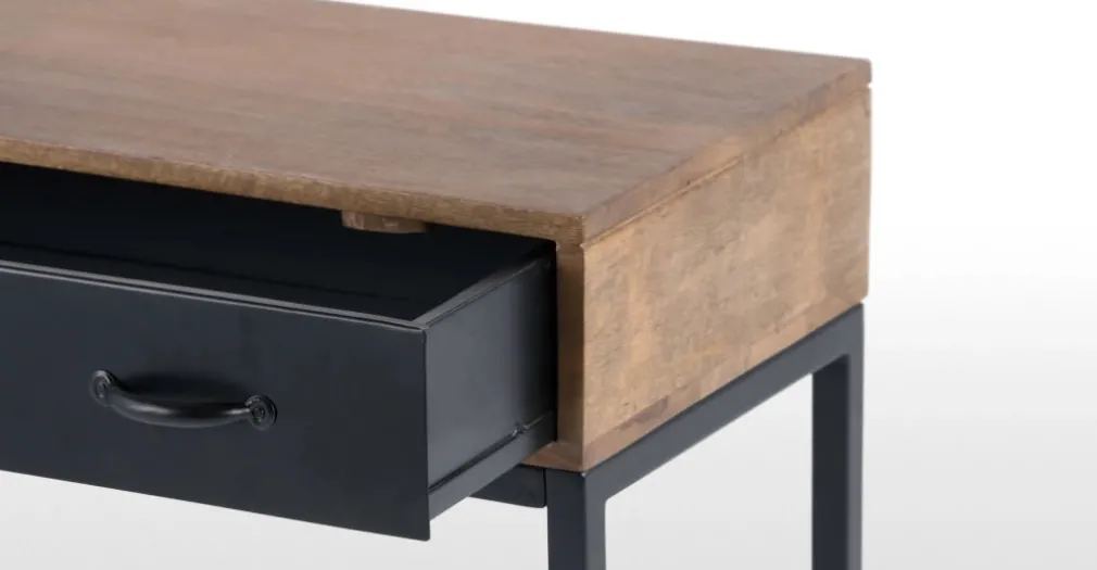 Consola Lomond – Madera de mango y negro