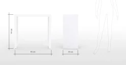 Consola pequeña Bramante – Blanco