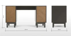 Escritorio Belgrave – Roble oscuro