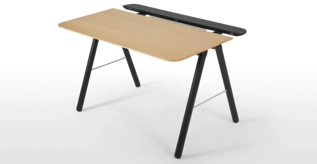 Escritorio Blaise – Roble y negro