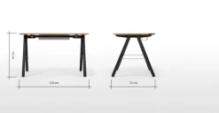 Escritorio Blaise – Roble y negro